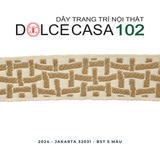  2024 dây trang trí JAKARTA 32031 dệt jacquard có sẵn tại nhà máy 