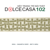  2024 dây trang trí JAKARTA 32031 dệt jacquard có sẵn tại nhà máy 