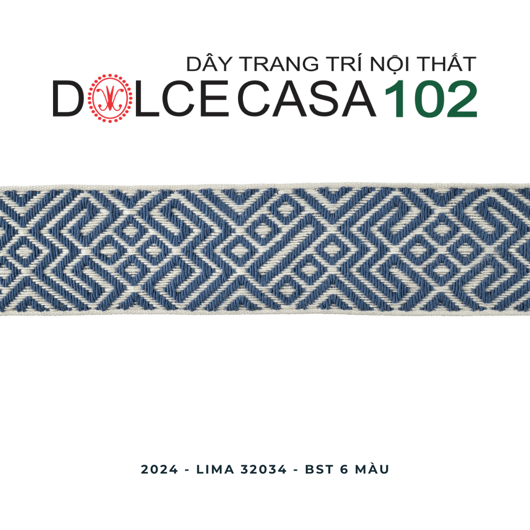 LIMA 2024 dây trang trí hoa văn dệt guipure 32034 có sẵn tại nhà máy