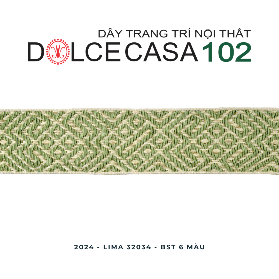 LIMA 2024 dây trang trí hoa văn dệt guipure 32034 có sẵn tại nhà máy
