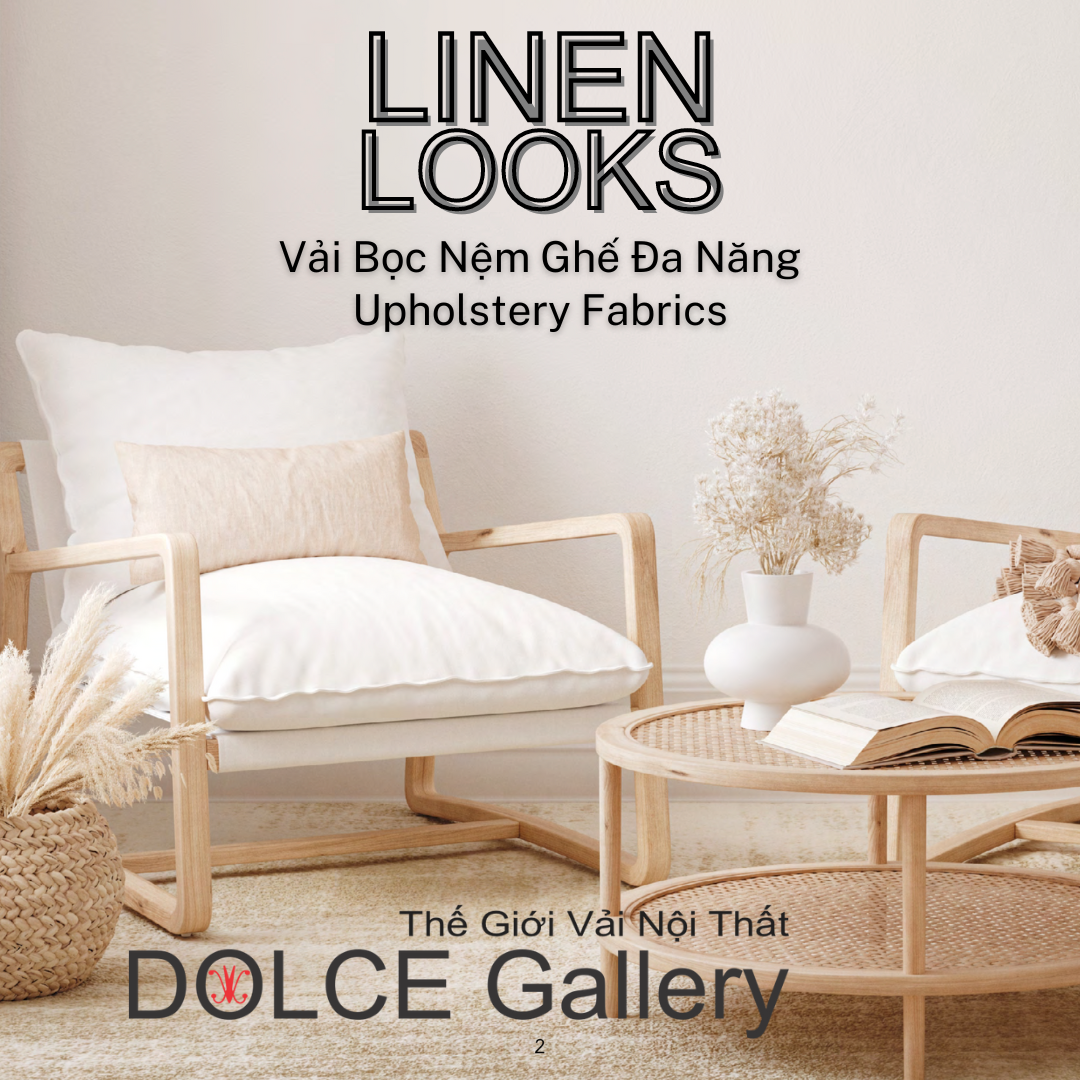  Vải đa chức năng bọc nệm ghế 2024 LINEN LOOKS 