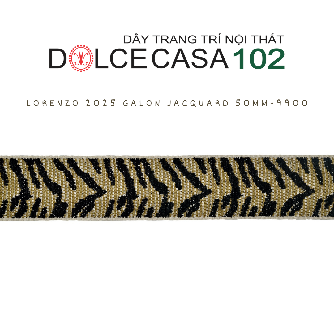 2025 dây trang trí LORENZO hoa văn dệt jacquard có sẵn tại kho nhà SX