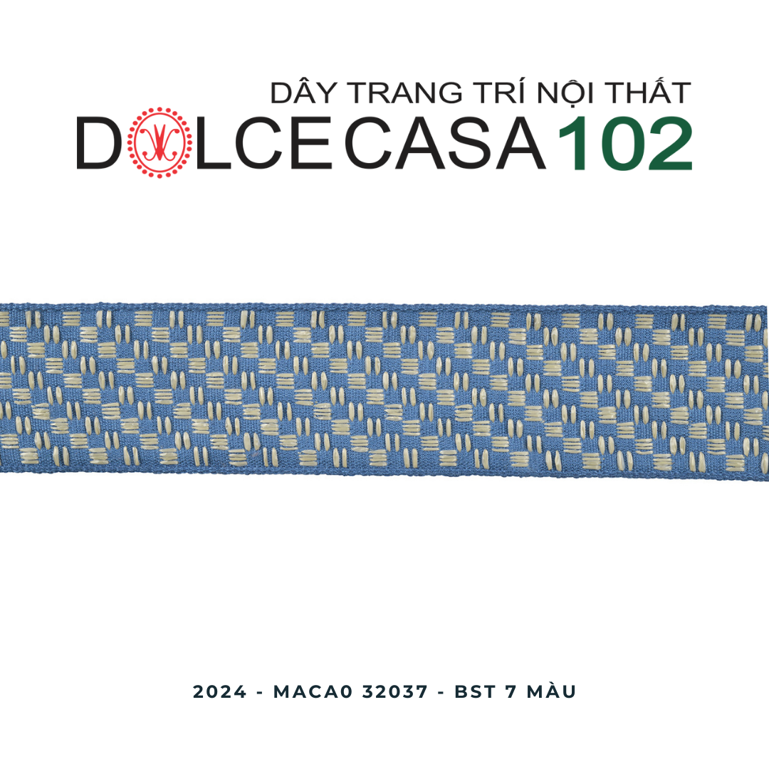 MACAO 2024 dây trang trí hoa văn dệt cọ 32037 có sẵn tại nhà máy