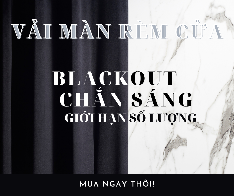 MÀN RÈM CHẮN SÁNG BLACKOUT T803 XẾP GỢN SÓNG CÓ CHIỀU CAO 3M CHUẨN