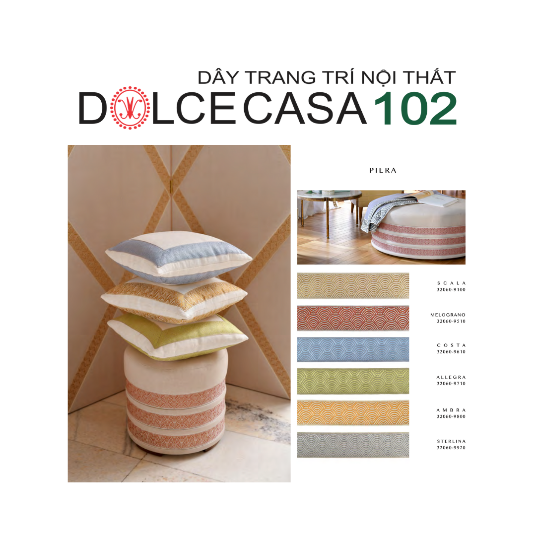 2025 dây trang trí PIERA hoa văn dệt jacquard có sẵn tại kho nhà SX