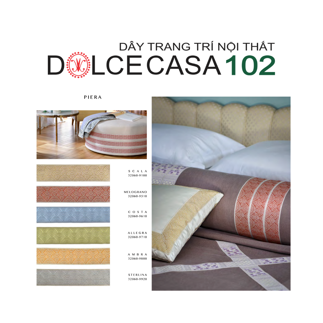 2025 dây trang trí PIERA hoa văn dệt jacquard có sẵn tại kho nhà SX
