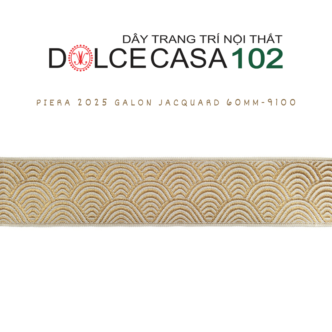 2025 dây trang trí PIERA hoa văn dệt jacquard có sẵn tại kho nhà SX