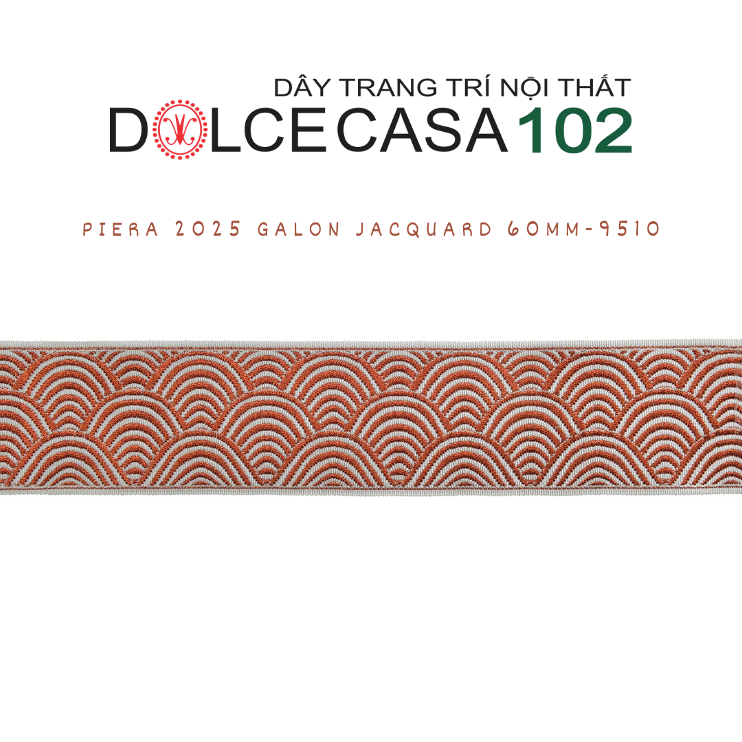 2025 dây trang trí PIERA hoa văn dệt jacquard có sẵn tại kho nhà SX