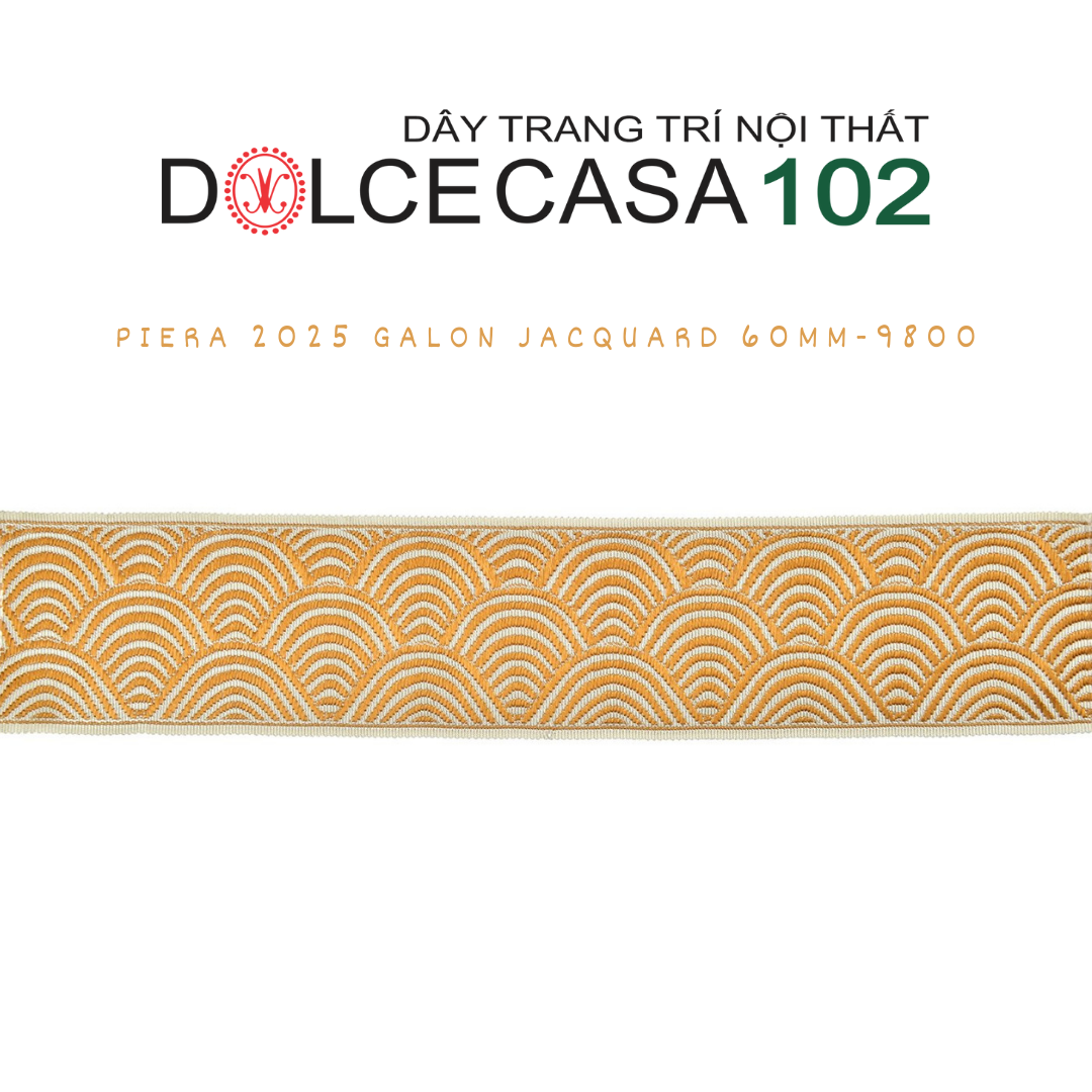 2025 dây trang trí PIERA hoa văn dệt jacquard có sẵn tại kho nhà SX