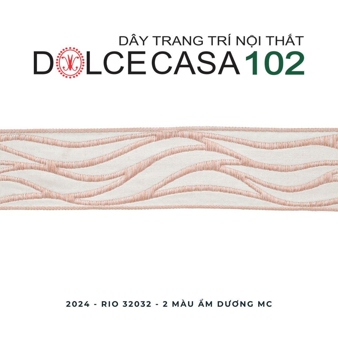 RIO 2024 dây trang trí dệt jacquard 32032 có sẵn tại nhà máy