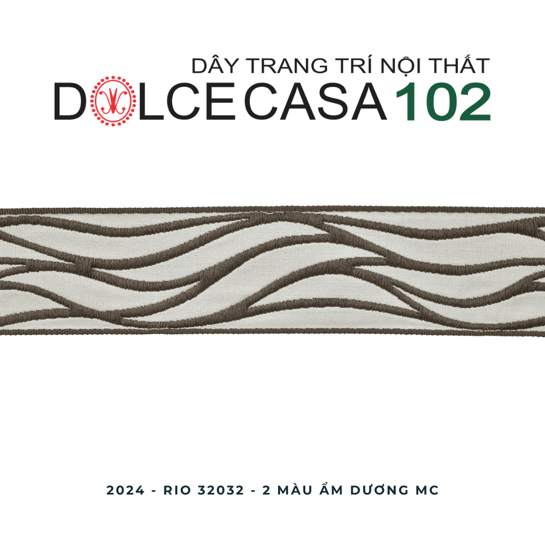 RIO 2024 dây trang trí dệt jacquard 32032 có sẵn tại nhà máy