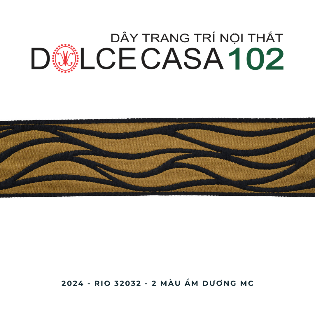RIO 2024 dây trang trí dệt jacquard 32032 có sẵn tại nhà máy