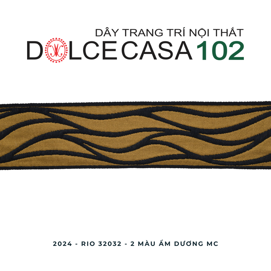  2024 dây trang trí RIO 32032 dệt jacquard có sẵn tại nhà máy 