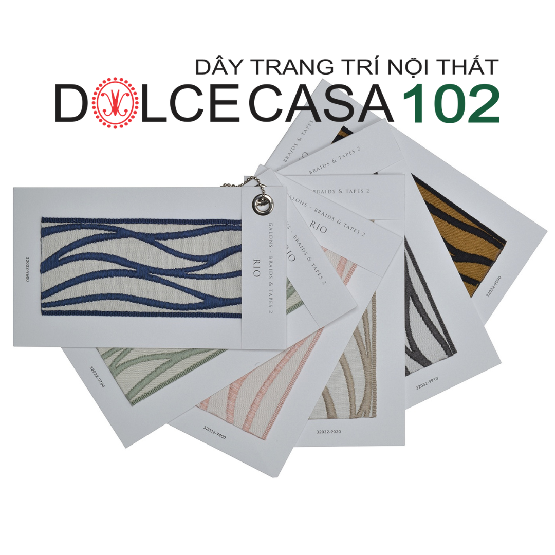 RIO 2024 dây trang trí dệt jacquard 32032 có sẵn tại nhà máy