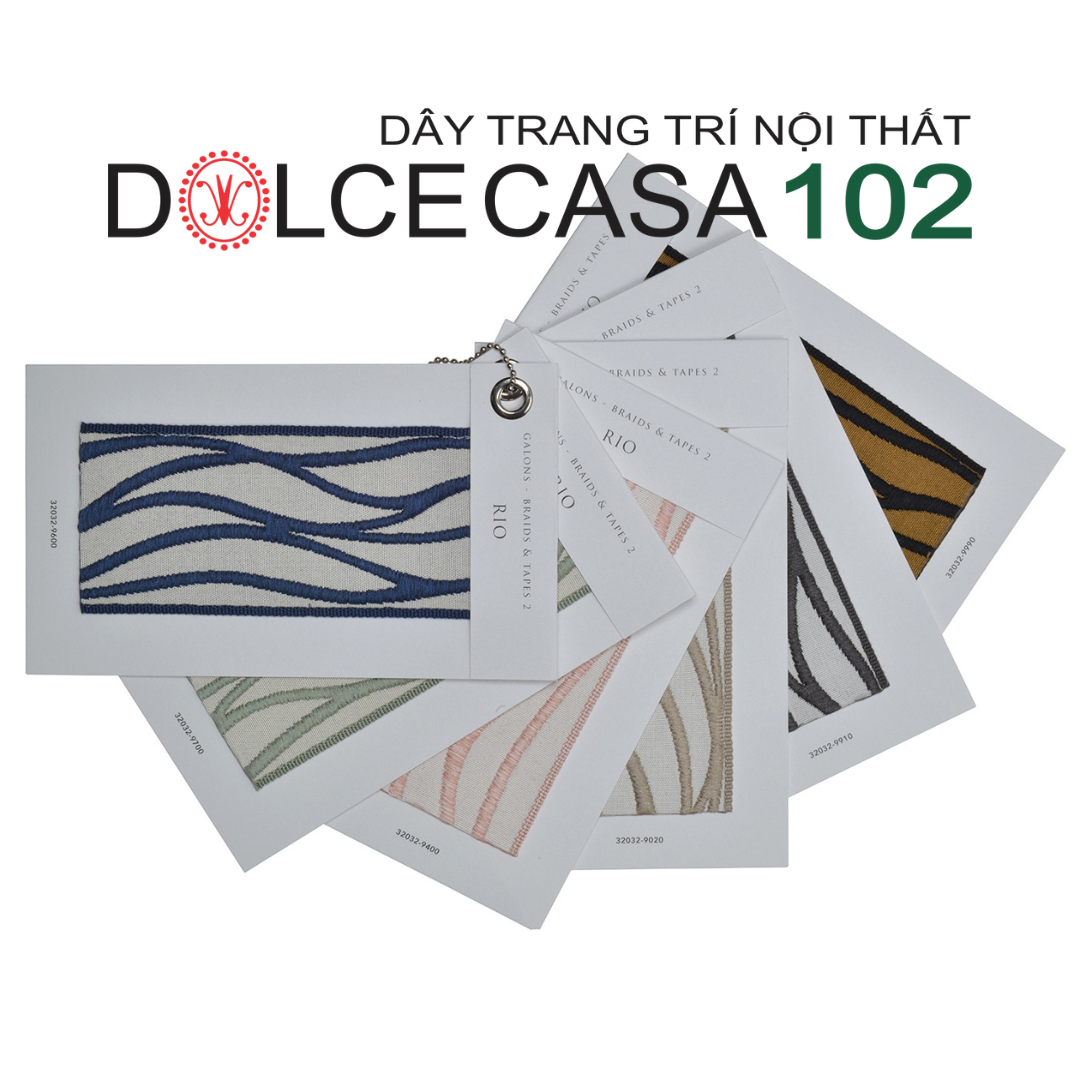  2024 dây trang trí RIO 32032 dệt jacquard có sẵn tại nhà máy 