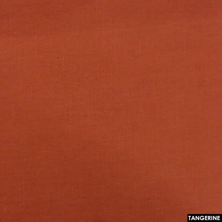 VỎ BAO ÁO GỐI NGỦ VẢI LANH PHÁP DOLCE CASA MÀU TANGERINE CÓ KÍCH THƯỚC