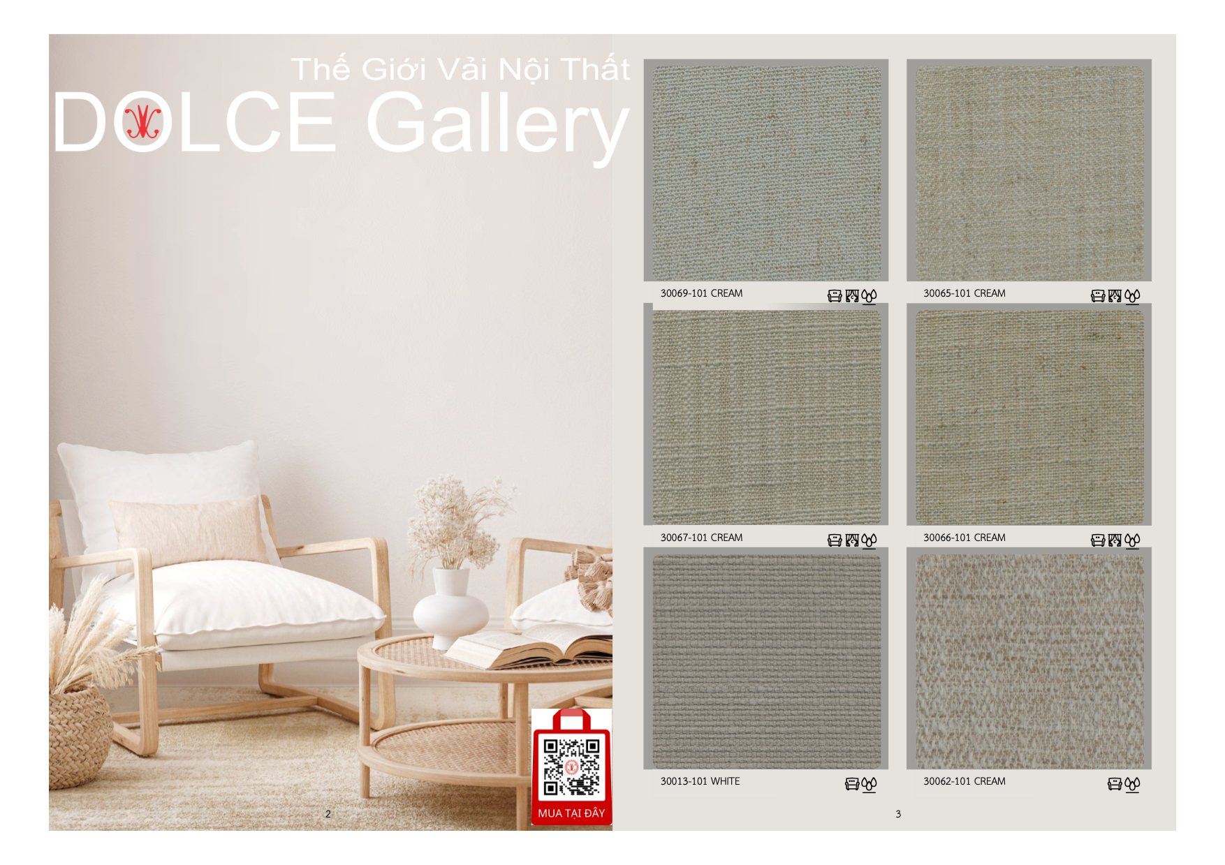 Vải đa chức năng may màn 2024 LINEN LOOKS Book