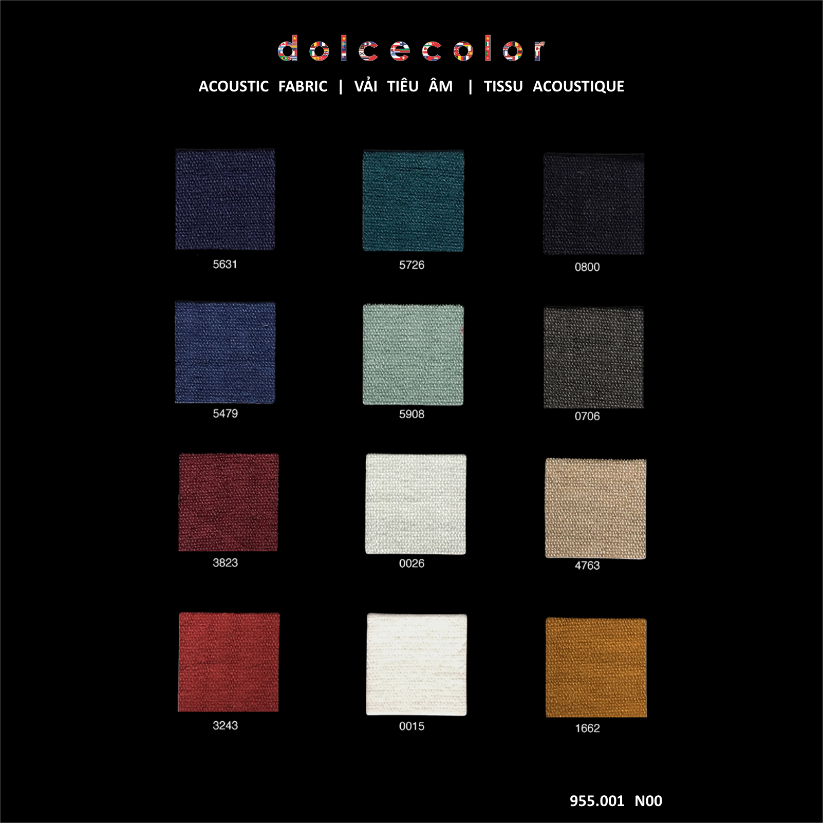 VẢI TIÊU ÂM 955001 ACOUSTIC FABRIC