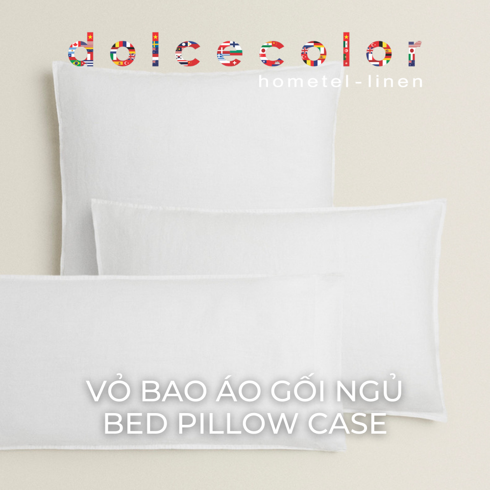  VỎ BAO ÁO GỐI NGỦ VẢI COTTON KÍCH THƯỚC 