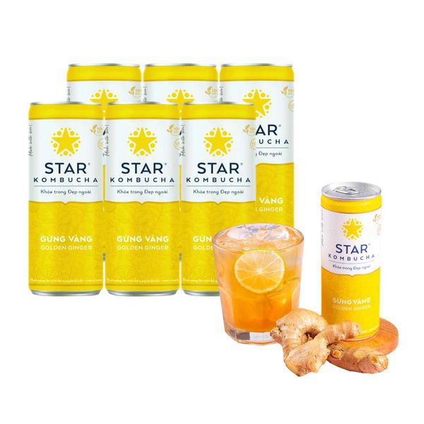 Trà lên men Star Kombucha vị gừng vàng