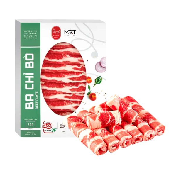 [Đông lạnh] Thịt bò ba chỉ MRT 500GR (I0011690)