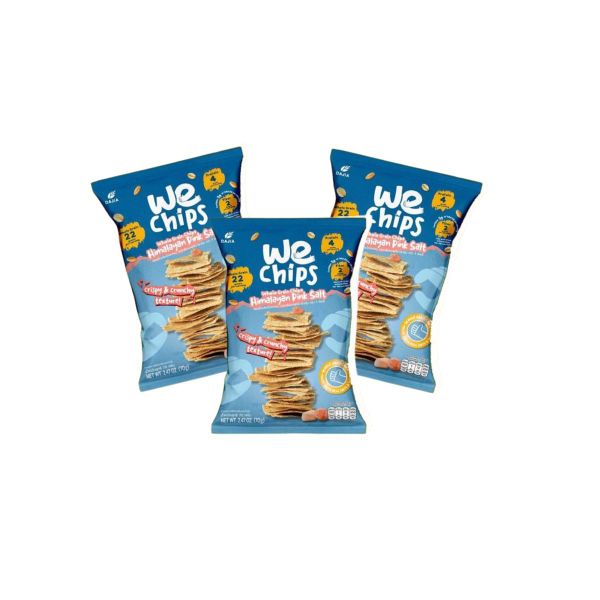 Snack ngũ cốc nguyên cám vị muối hồng Himalayan We Chips 70 g (I0012479)