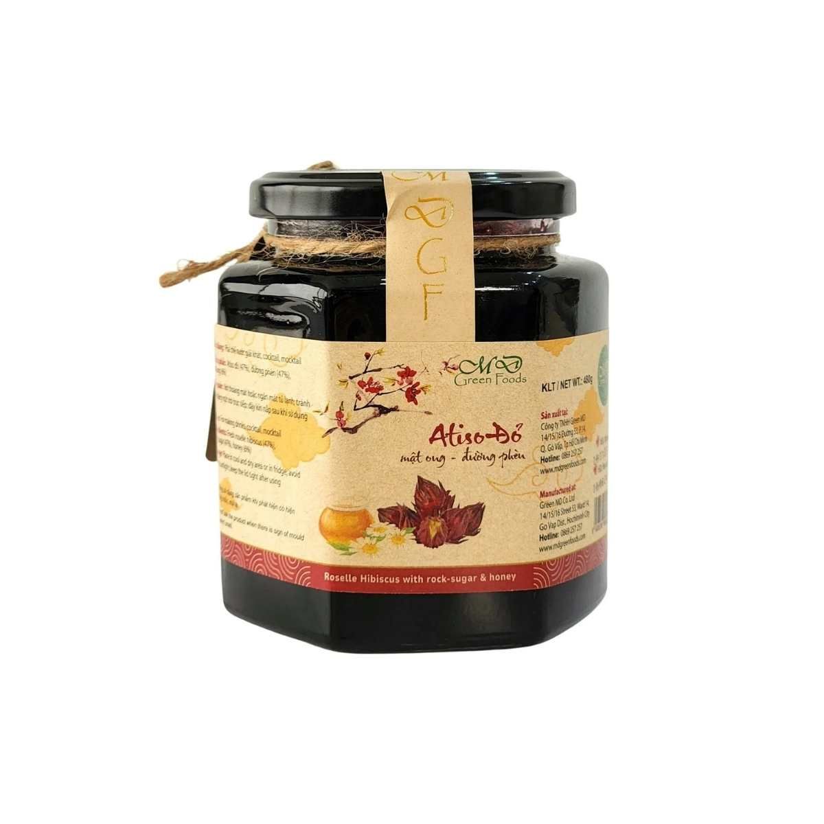 Atiso đỏ mật ong đường phèn Green Foods 480 g