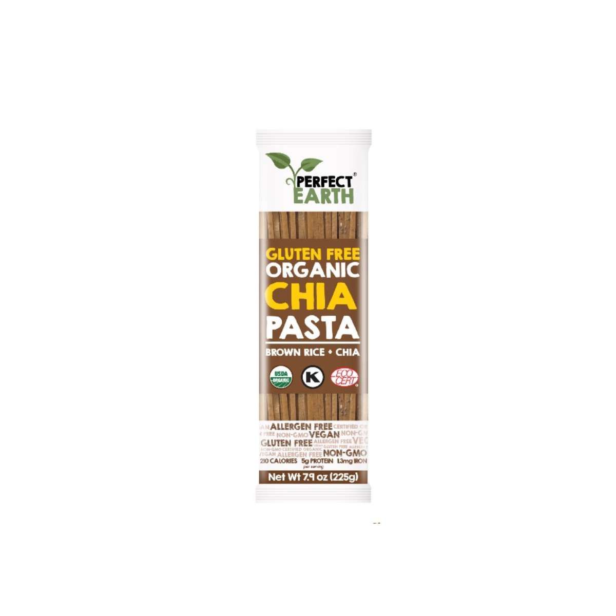 Bún gạo lứt nâu và hạt chia hữu cơ Perfect Earth 225 g