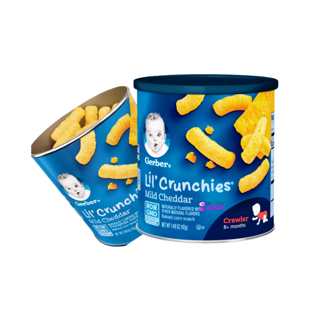 Bánh ăn dặm Gerber Lil's Crunchies vị Phô mai hộp 48 g