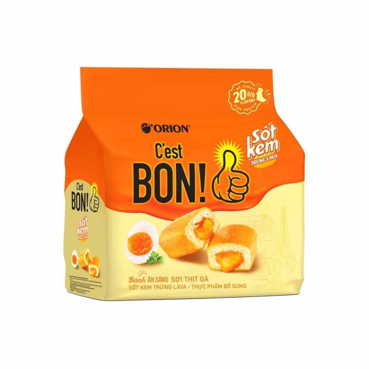 Bánh ăn sáng CEST Bon trứng muối Lava gói 101,5 g
