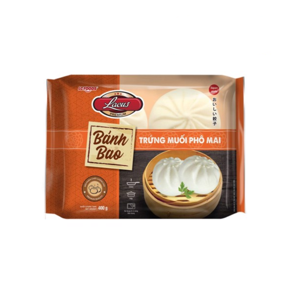 Bánh bao nhân trứng muối phô mai Lacusina (Hộp 400G)