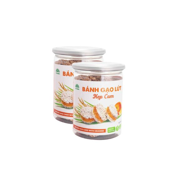 Bánh gạo lứt kẹp cam Tư Bông 80 g (I0009832)