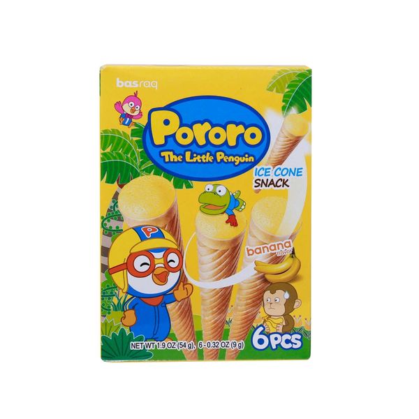 Bánh kem ốc quế nhân chuối Pororo 54 g (I0000121)