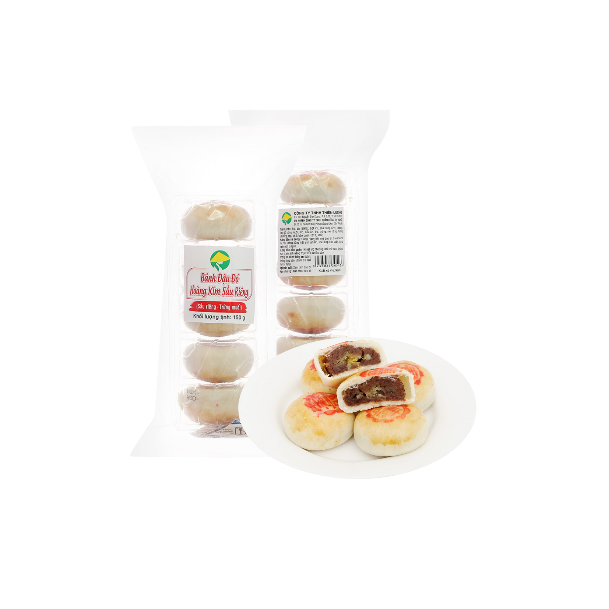 Bánh pía đậu đỏ Thiên Lương (150G)