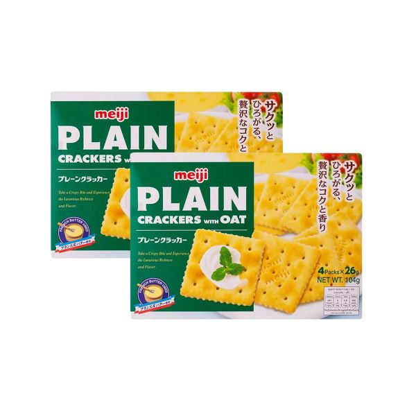 Bánh Plain Cracker yến mạch Meiji 104 g (I0009895)