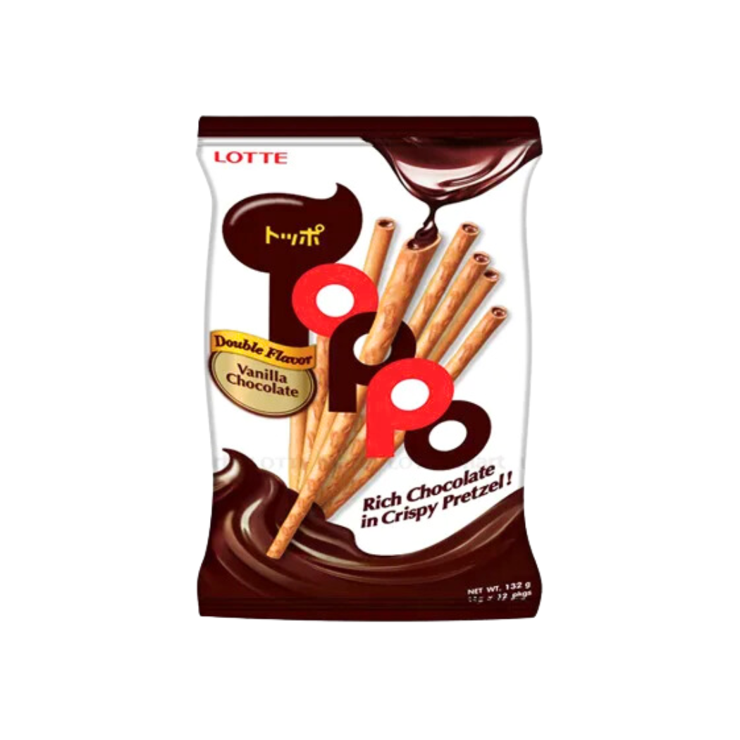 Bánh que Toppo Lotte nhân Socola hương Vani 132G (I0016389)