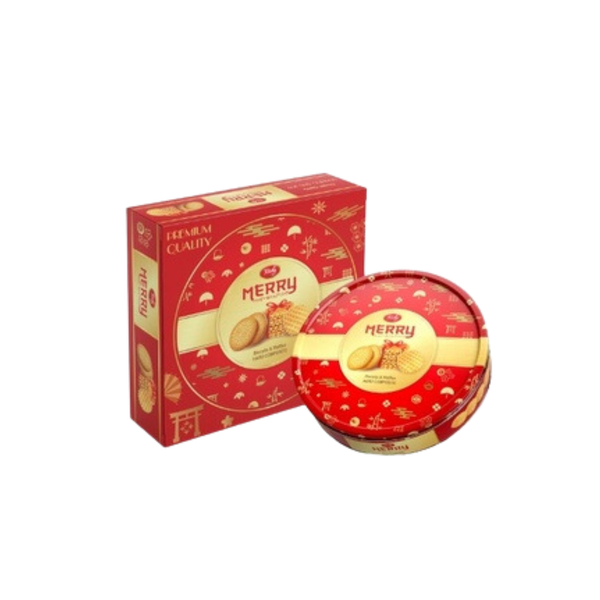 Bánh quy bơ Merry Richy đỏ 333g/Hộp