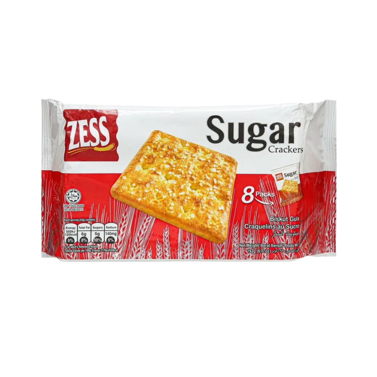 Bánh quy giòn Zess Sugar Crackers 192 g
