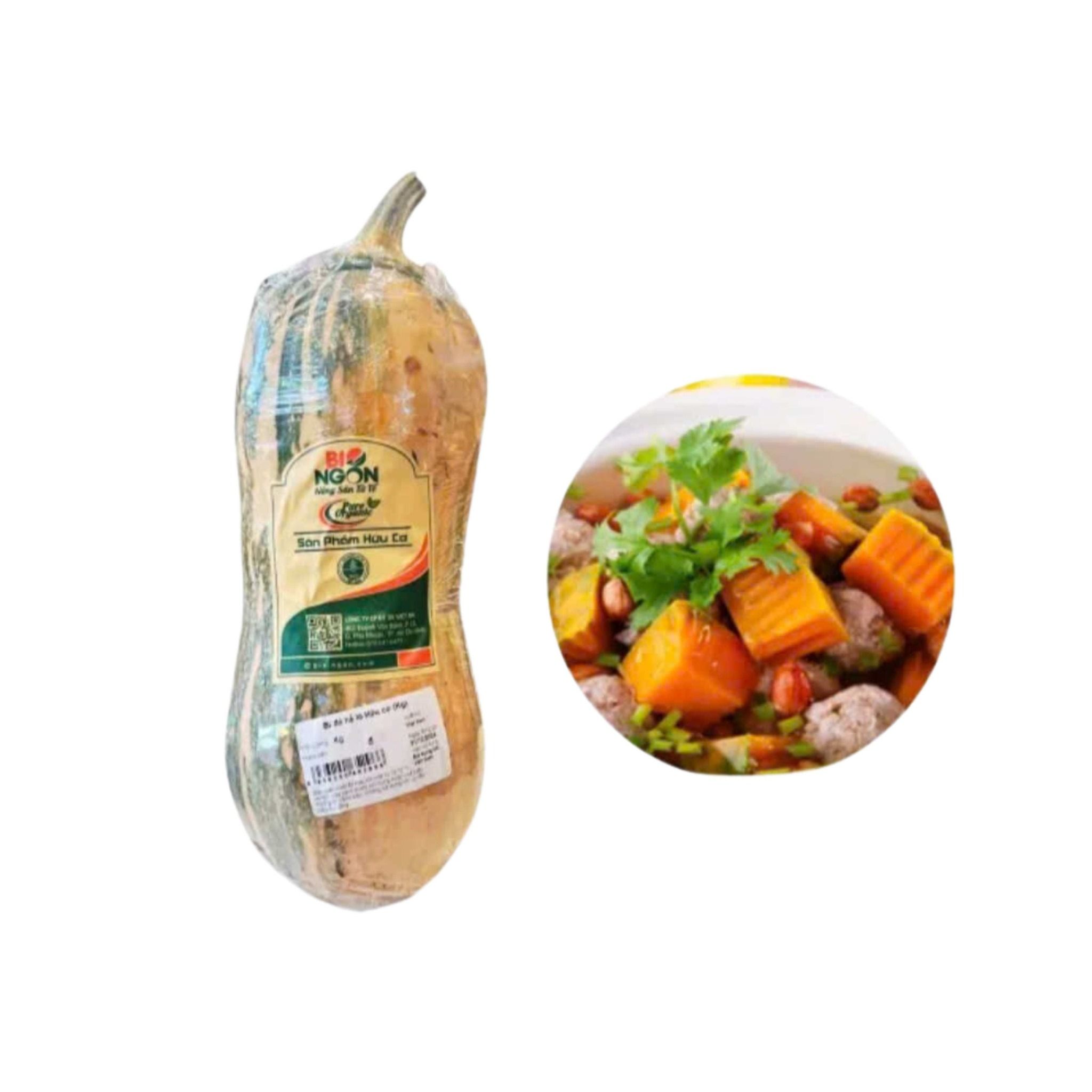 Bí đỏ hồ lô hữu cơ Bio Ngon - 1KG (I0019821)