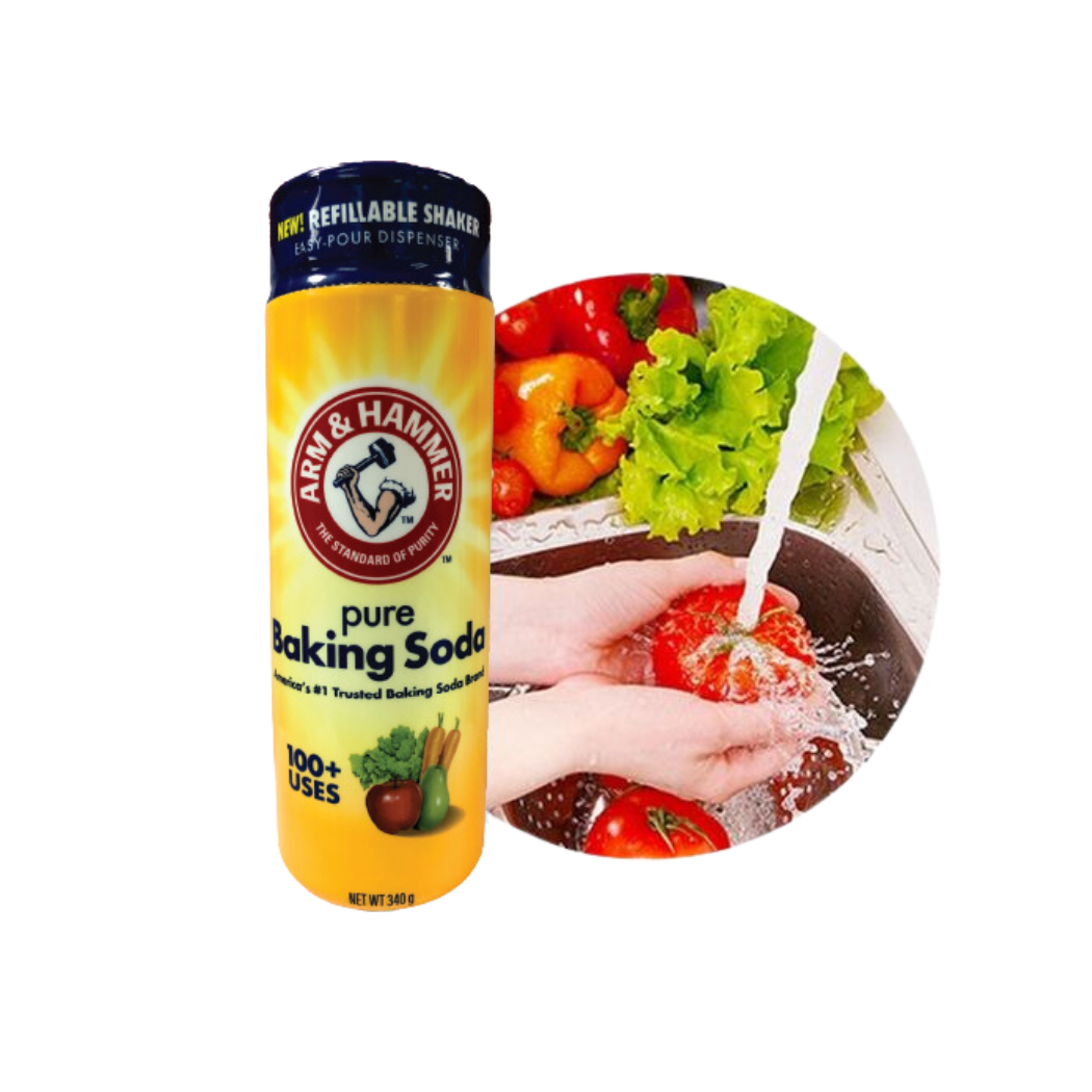 Bột Baking Soda Arm & Hammer rửa rau củ chai 340 g