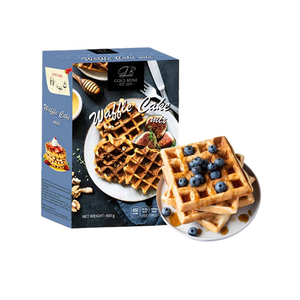 Bột làm bánh Waffle trộn sẵn Gold Bone hộp 400 g