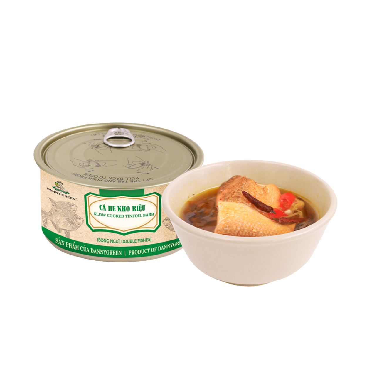 Cá he kho riệu - song ngư DannyGreen hộp 400g