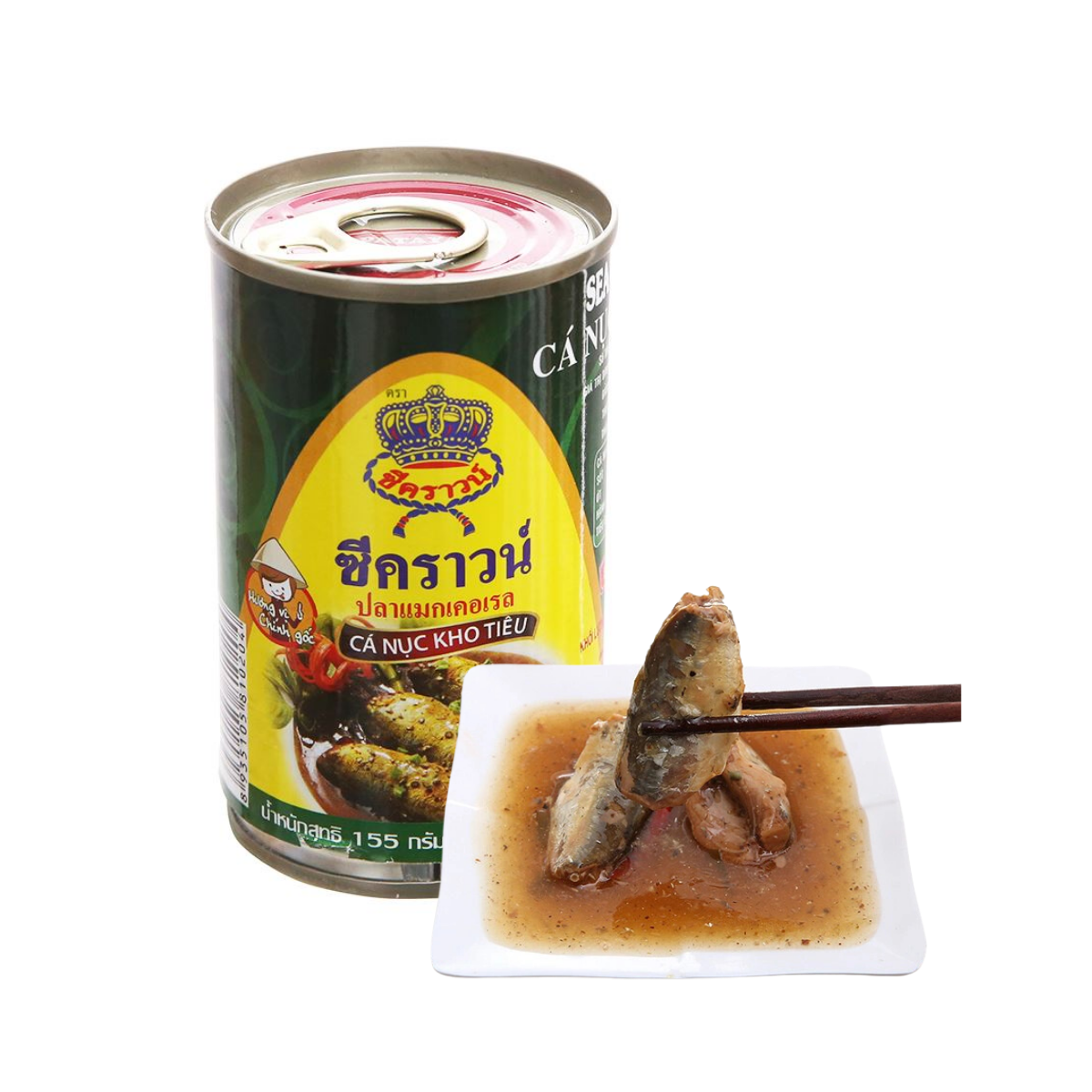 Cá nục kho tiêu Sea Crown 155 g