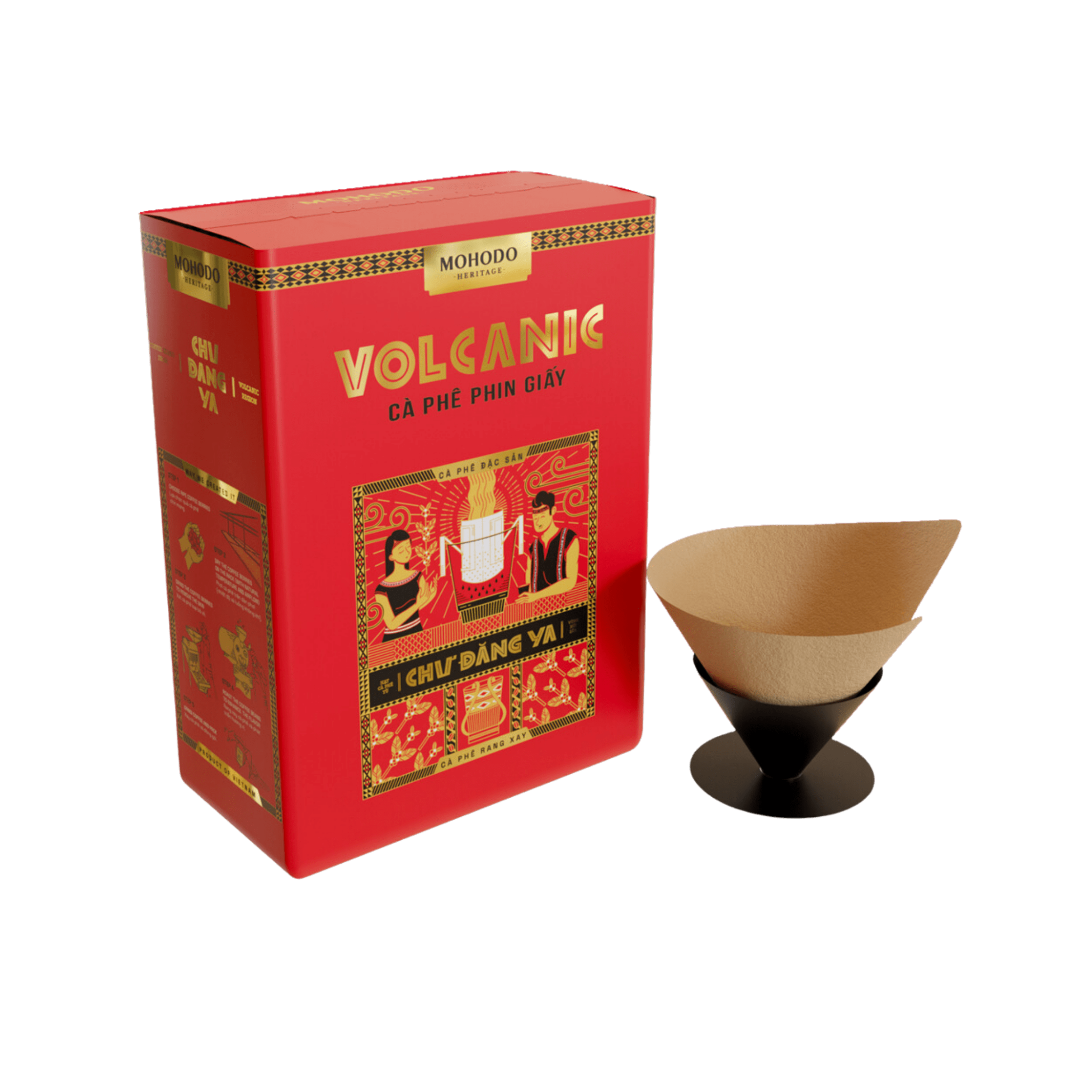 Cà phê đặc sản Volcanic Phin giấy Mohodo 50g