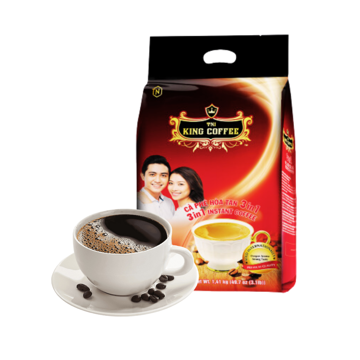 Cà phê hoàn tan 3in1 King Coffee túi 1,4 kg (I0015777)