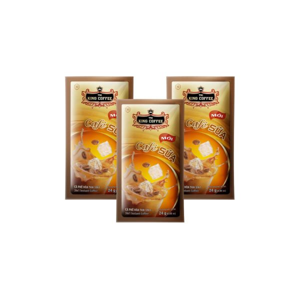 Cà phê sữa King coffee 3in1 Café Sữa 6 gói x 24g (I0014626)