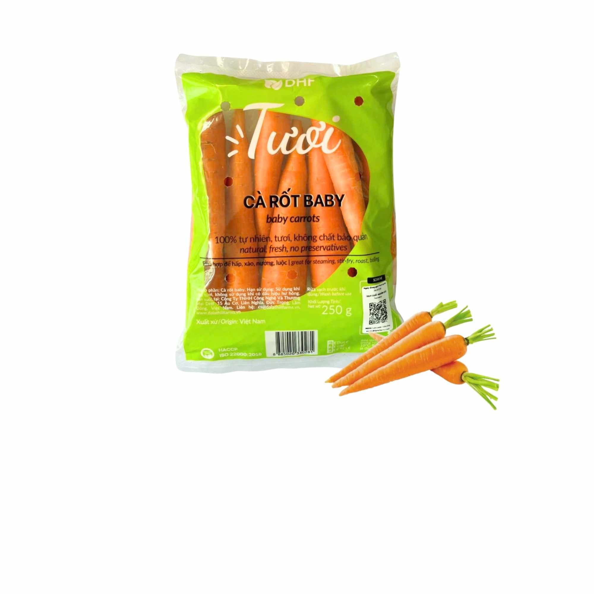 Cà rốt baby Vietgap DHF 250 g (I0019320)