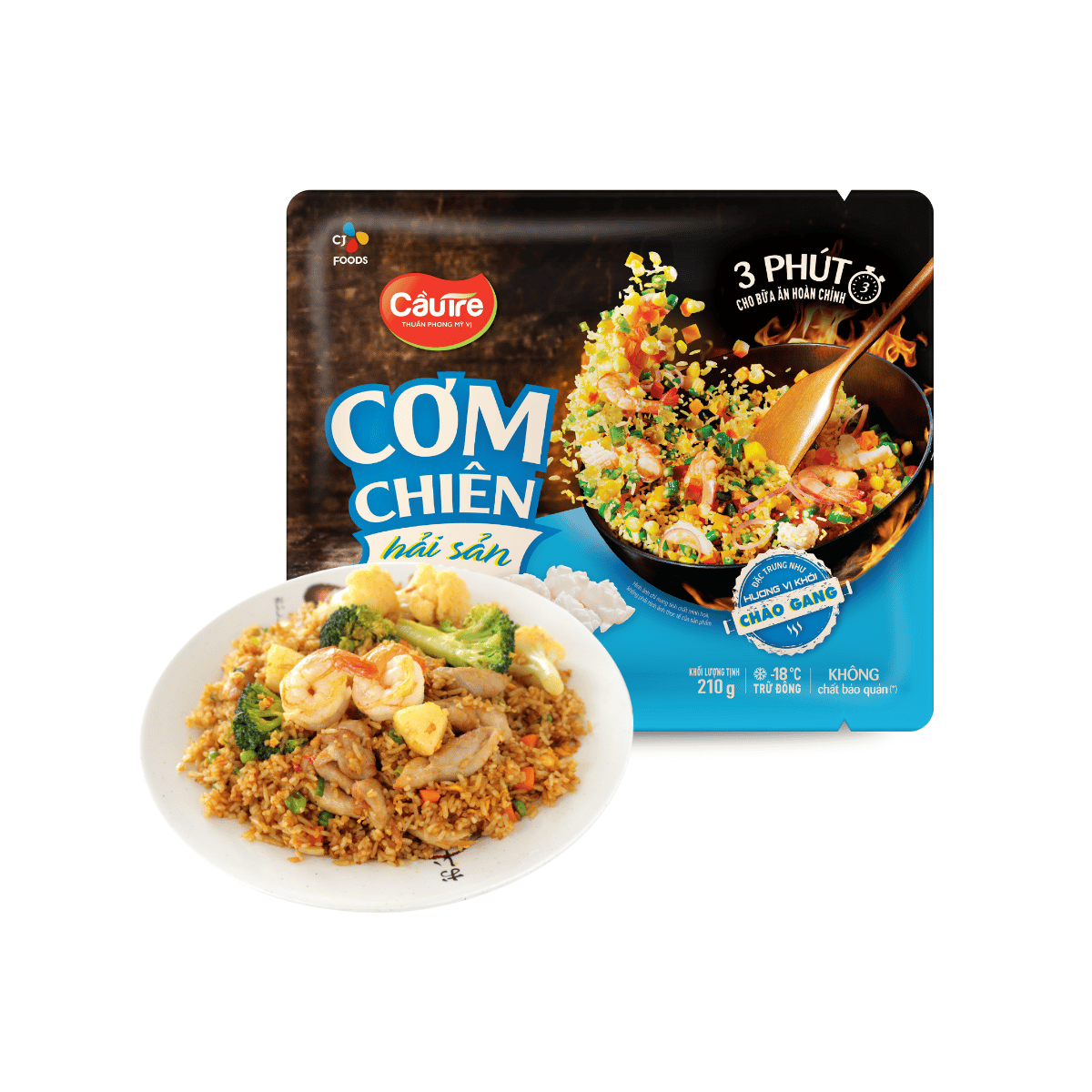 Cơm chiên hải sản Cầu Tre 210g