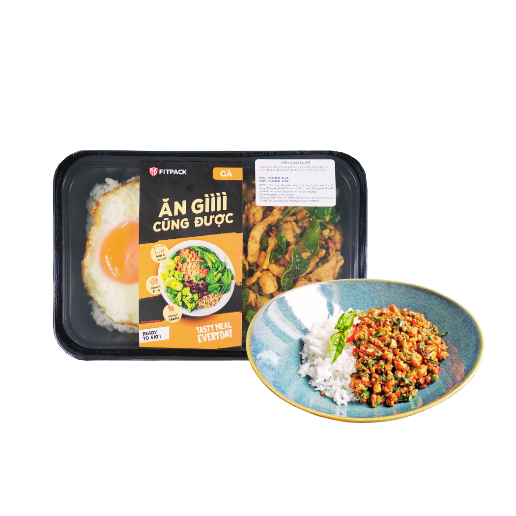 Cơm gà xào lá quế Fitpack 270G (I0017492)