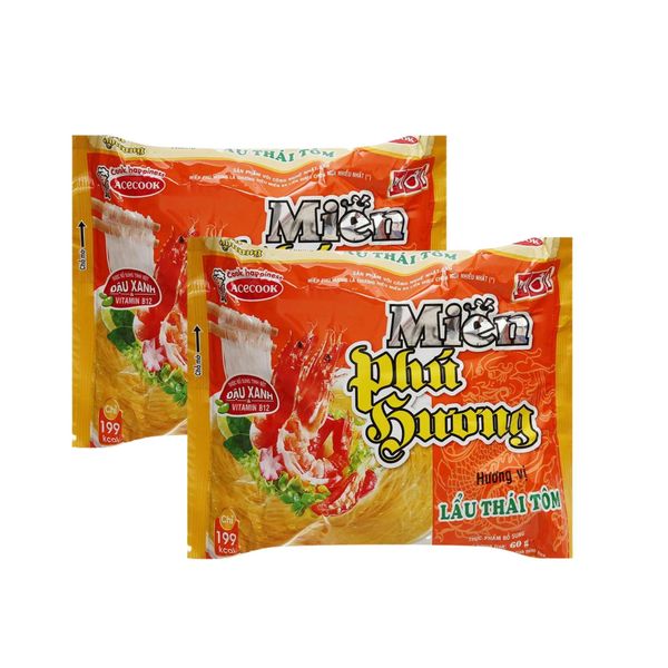 Miến ăn liền vị lẩu thái tôm Phú Hương 63 g (I0001456)